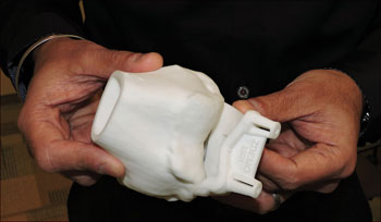 Image: 3D printed models are increasingly being used for planning complex orthopedic interventions (Photo courtesy of RSNA).