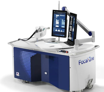 Image: The robot-assisted Focal One HIFU device (Photo courtesy of EDAP TMS).