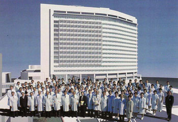 Image: The staff of the Yonsei University Severance Hospital (Photo courtesy of Yonsei University).