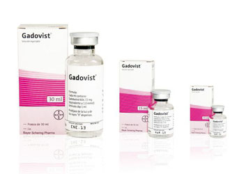 Image: Gadovist, a gadolinium-based contrast agent (Photo courtesy of Bayer).