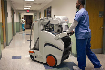 Image: The Motion mobile X-ray system (Photo courtesy of Carestream Health).