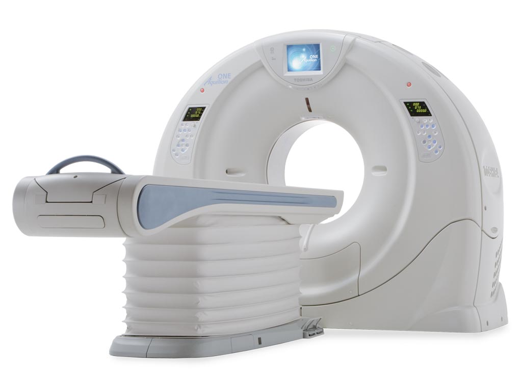Image: The Aquilion ONE Premium CT scanner (Photo courtesy of Toshiba Medical Systems).