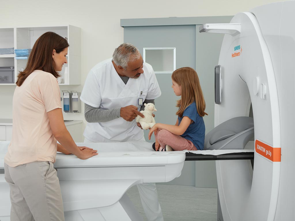 Image: The Somatom go.Up 64-slice CT scanner (Photo courtesy of Siemens Healthineers).