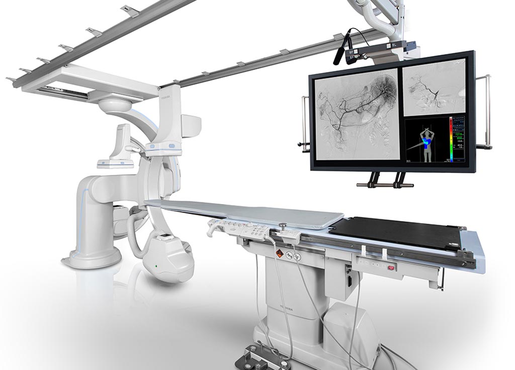 Image: The Infinix-i Dual plane angiography system (Photo courtesy of Toshiba Medical Systems).