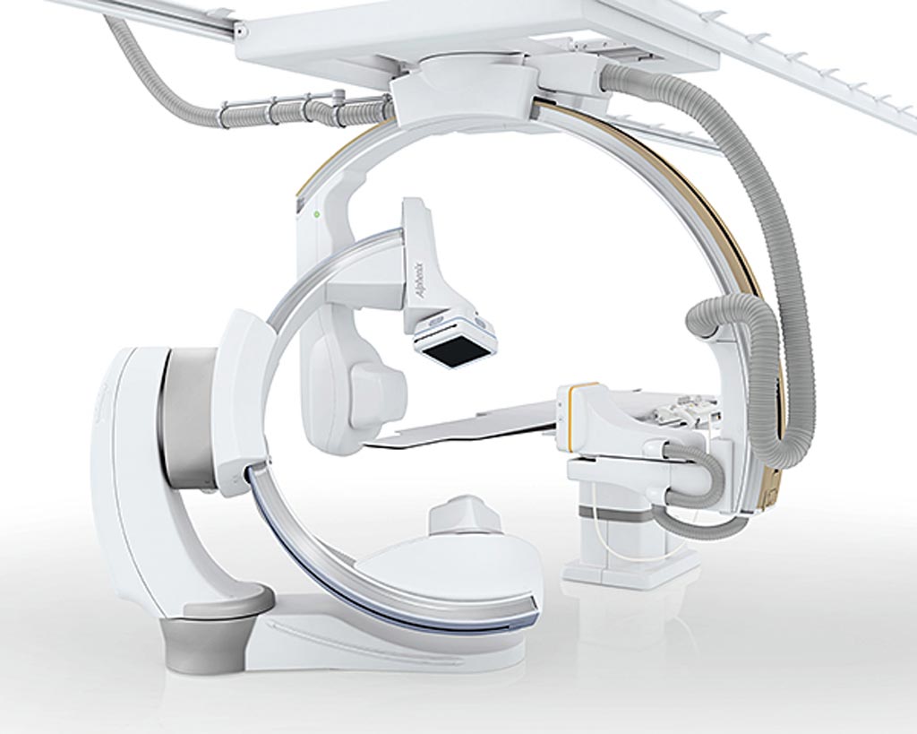 Image: The Alphenix angiography system (Photo courtesy of Canon Medical Systems).