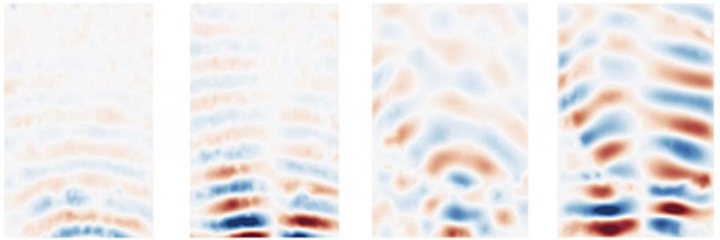 Image: X-ray elastography images showing the stiffness of different materials (Photo courtesy of Wataru Yashiro/ Tohoku University)
