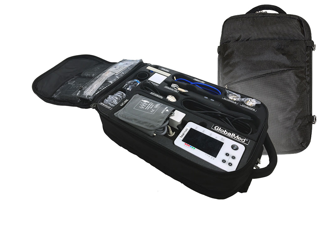 Image: The Transportable Exam Backpack with theTotalExam 3.2 Camera (Photo courtesy of GlobalMed)