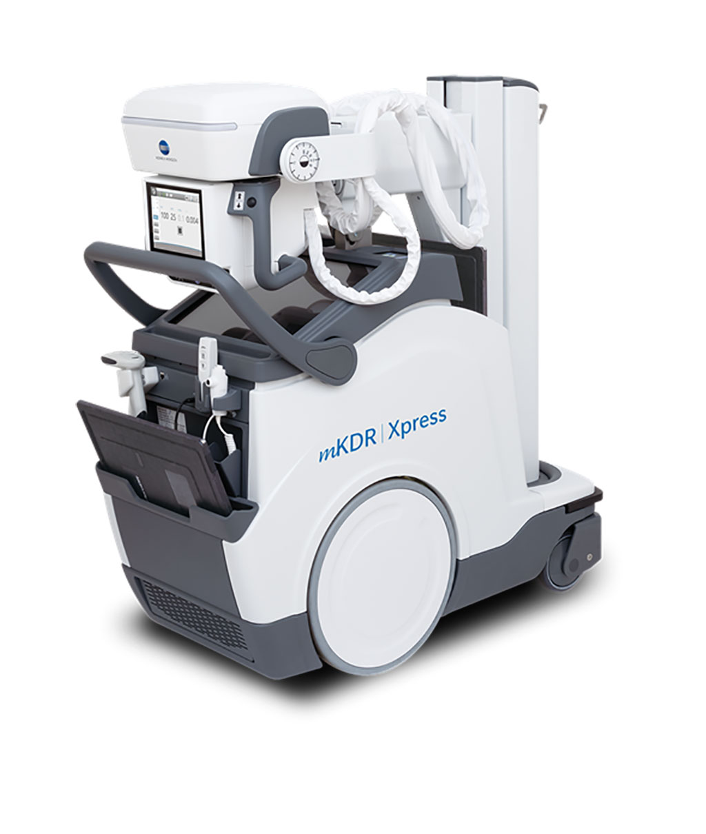 Image: The mKDR Xpress Mobile X- ray System (photo courtesy of Konica Minolta Healthcare)