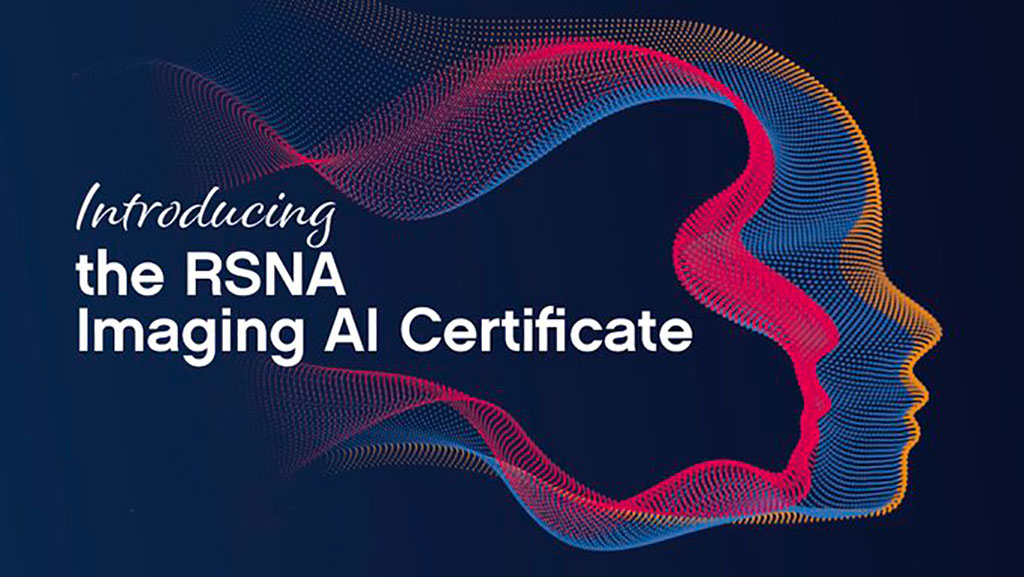 Image: RSNA Imaging AI certificate (Photo courtesy of RSNA)