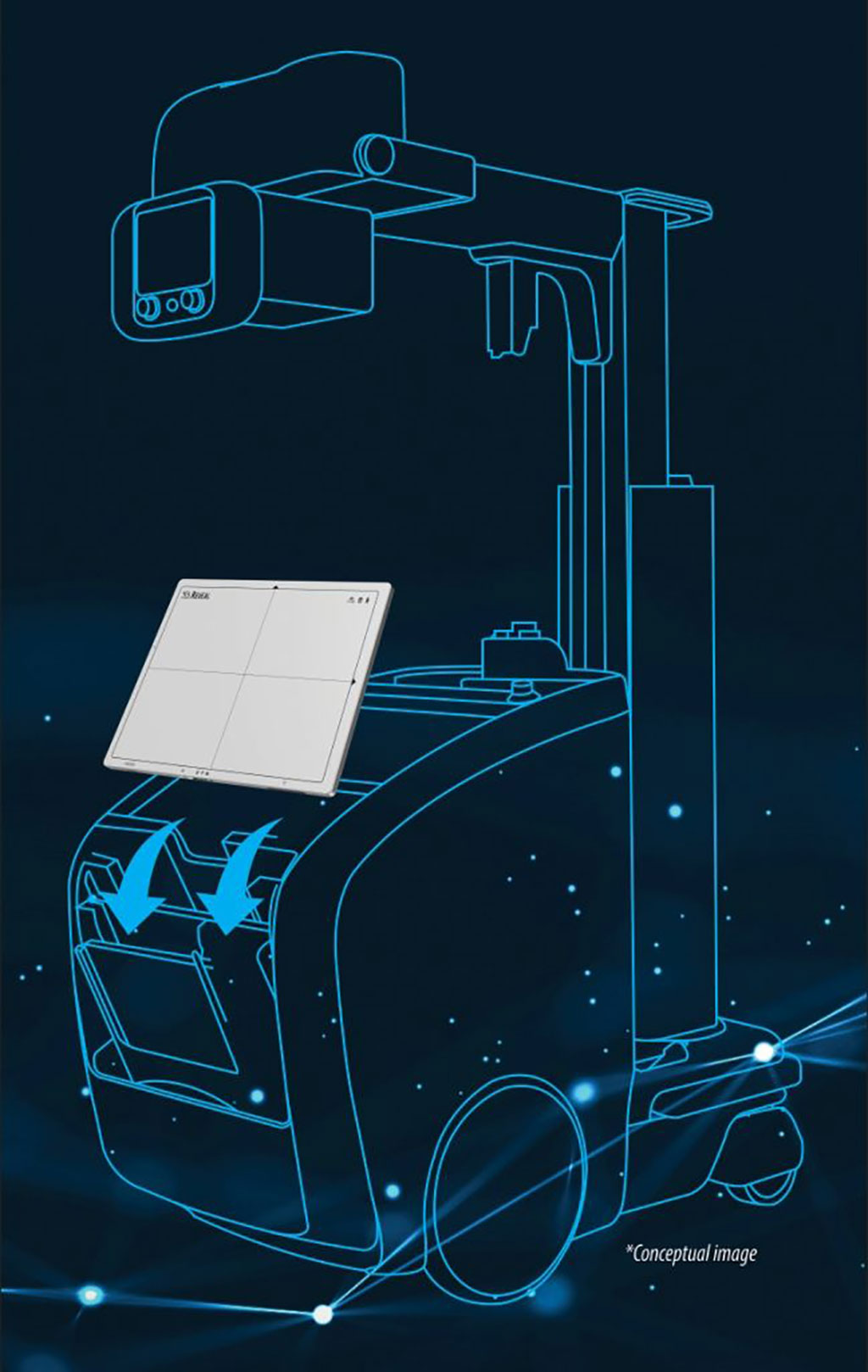 Image: Conceptual image of the world’s first dual-energy mobile X-ray system (Photo courtesy of KA Imaging)