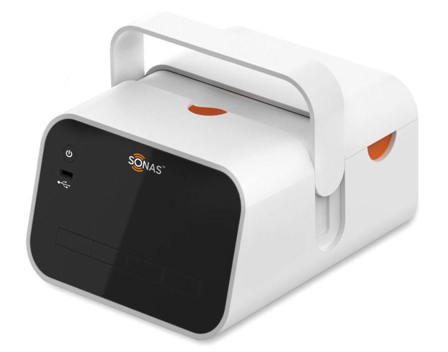 Image: SONAS is a portable, battery-powered ultrasound device for non-invasive brain perfusion assessment (Photo courtesy of BURL Concepts)