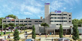 Imagen: El Hospital expandido Ciudad de Saket en Nueva Delhi (Fotografía cortesía del Hospital de la Ciudad de Saket).