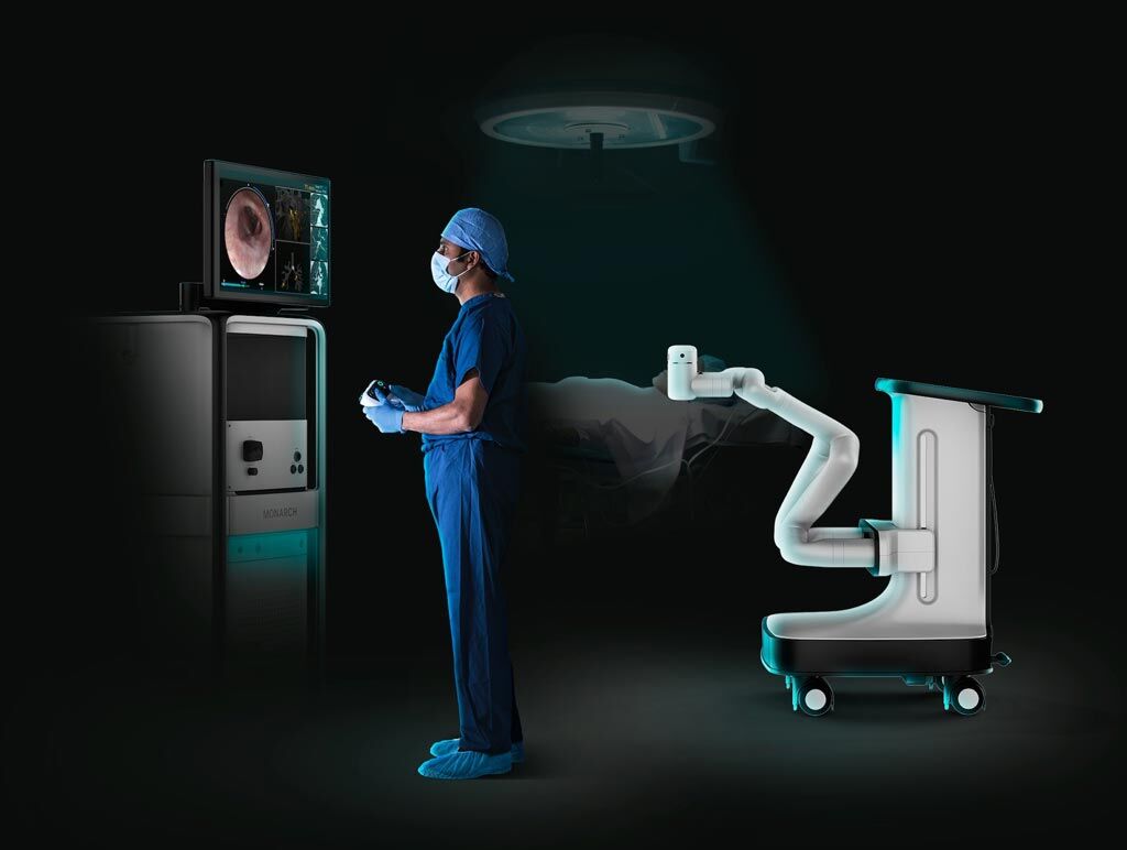 Imagen: Un estudio nuevo confirma que la robótica flexible ayuda en la broncoscopia (Fotografía cortesía de Auris Health).