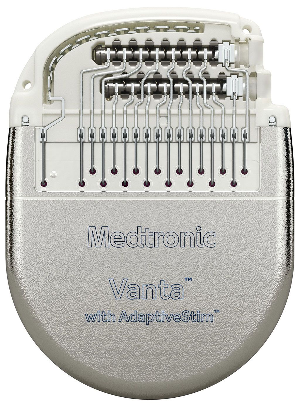 Imagen: El neuroestimulador implantable Vanta SCS (Fotografía cortesía de Medtronic)