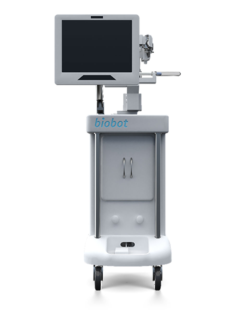 Imagen: Sistema robótico inteligente en tiempo real iSR'obot Mona Lisa (Fotografía cortesía de Biobot Surgical)