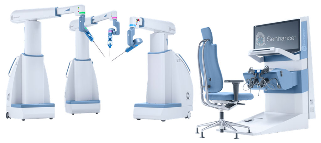 Imagen: El sistema quirúrgico de Senhance con laparoscopia digital (Fotografía cortesía de Asensus Surgical)