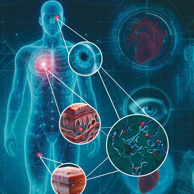 Imagen: Una ilustración de portada de revista presentada por el equipo de investigación que representa el impacto del estudio (foto cortesía del Dr. Emilio Alarcon, Universidad de Ottawa)