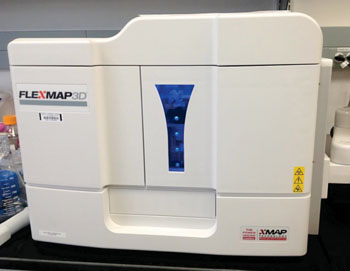 Imagen: El sistema FlexMAP 3-D para la multiplexación precisa y rápida de hasta 500 analitos únicos dentro de una sola muestra (Fotografía cortesía de Luminex).