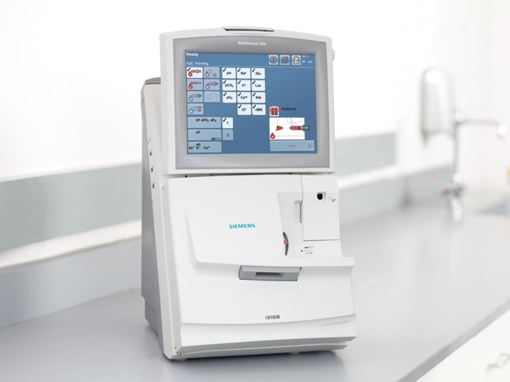 Imagen: El analizador RAPIDPoint 500 (Fotografía cortesía de Siemens Healthineers).
