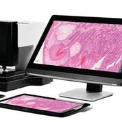 Imagen: El M8 sirve como un microscopio y escáner dual con todas las características accesibles a través de una computadora con pantalla táctil, lo que lo convierte en un microscopio verdaderamente digital (Fotografía cortesía de PreciPoint).