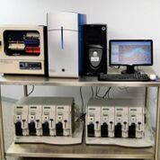 Imagen: El escáner de Microarrays Affymetrix Genechip 3000 y el Autocargador Fluymics Station 450 (Fotografía cortesía de New-life Scientific).