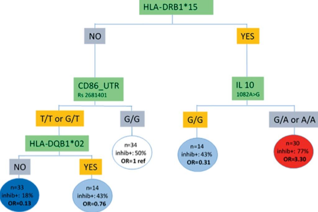 Imagen: Estratificación de riesgo integrando datos genéticos para el desarrollo de inhibidores del factor VIII en pacientes con hemofilia severa (Fotografía cortesía de la Universidad Paris-Saclay).