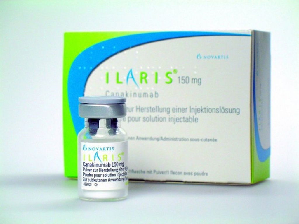 Imagen: Inyección de 150 mg de Ilaris (Fotografía cortesía de Novartis). Imagen: Inyección de 150 mg de Ilaris (Fotografía cortesía de Novartis).