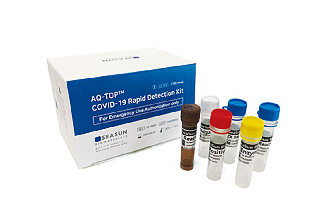 Imagen: Kit de detección rápida AQ-TOP™ COVID-19 (Fotografía cortesía de Seasun Biomaterials, Inc.)