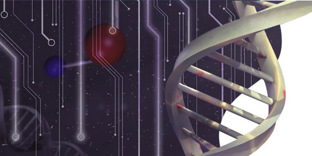 Imagen: Ilustración que muestra el matrimonio de la nanotecnología de ADN y la bioelectrónica (Fotografía cortesía de EatFishDesign)