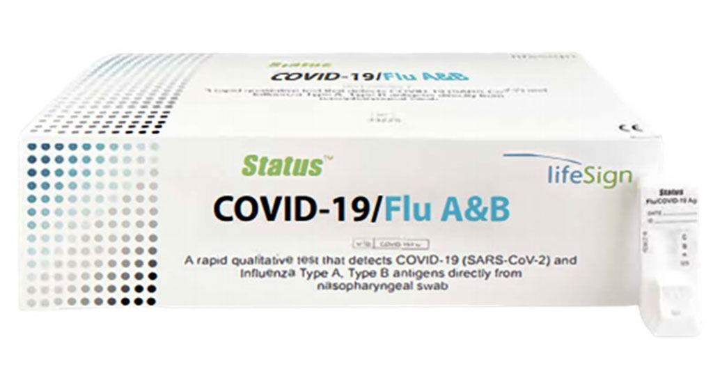 Imagen: La prueba Status COVID-19/Flu A&B Combo (Fotografía cortesía de LifeSign LLC)