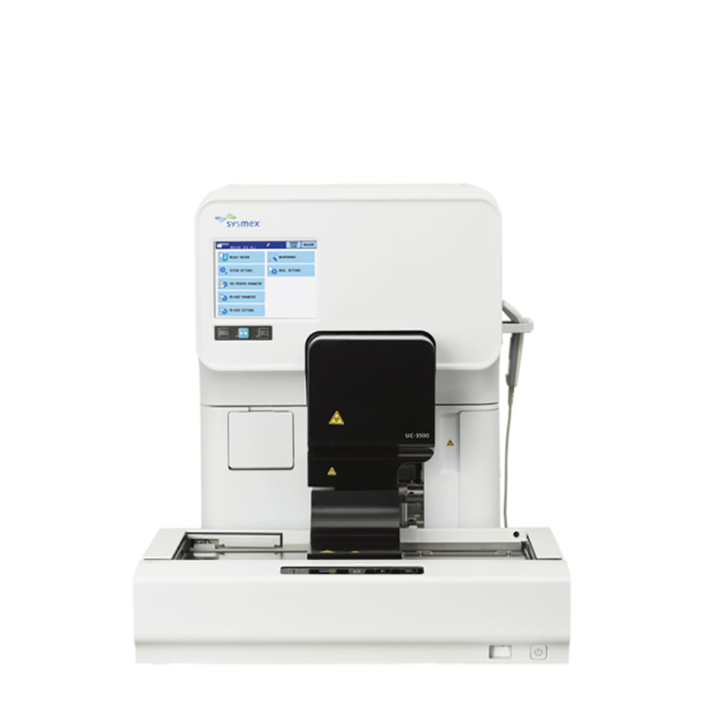 Imagen: El UC-3500 es un analizador químico de orina independiente y completamente automatizado (Fotografía cortesía de Advanced Medical & Diagnostics)