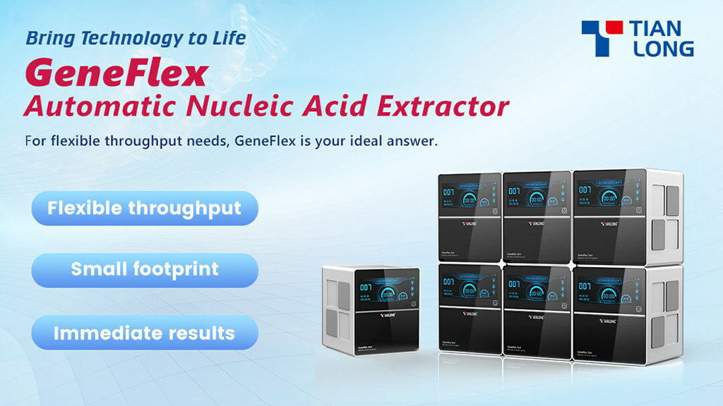 Imagen: El extractor de ácido nucleico automático GeneFlex (Fotografía cortesía de Tianlong) Imagen: El extractor de ácido nucleico automático GeneFlex (Fotografía cortesía de Tianlong)