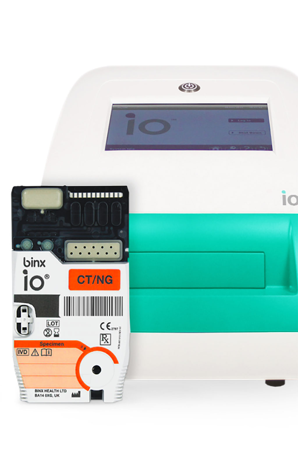 Imagen: La prueba POC  binx io POC para clamidia y gonorrea proporciona resultados de rendimiento del laboratorio central en 30 minutos (Fotografía cortesía de binx health)