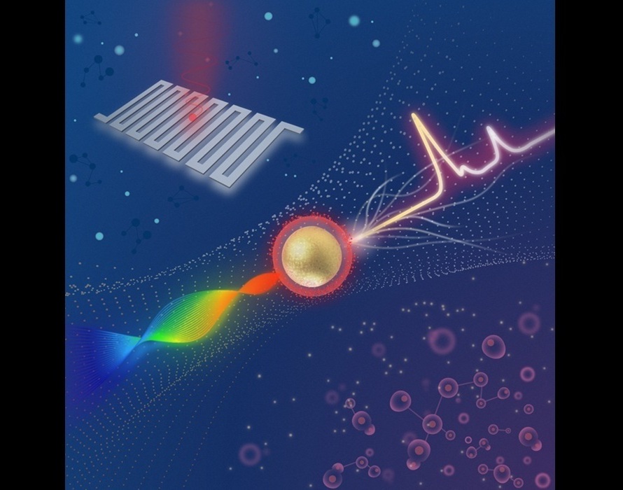 Imagen: el sensible sistema de imágenes Raman puede detectar señales muy débiles de nanopartículas SERS que se unen a marcadores tumorales (fotografía cortesía de Zhen Qiu/Universidad Estatal de Michigan)