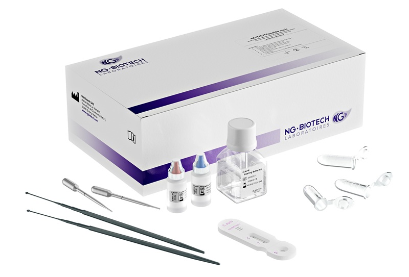 Imagen: NG-TEST Candida auris es el primer inmunoensayo de flujo lateral diseñado específicamente para identificar C. auris a partir de muestras cultivadas en 15 minutos (fotografía cortesía de NG Biotech) Imagen: NG-TEST Candida auris es el primer inmunoensayo de flujo lateral diseñado específicamente para identificar C. auris a partir de muestras cultivadas en 15 minutos (fotografía cortesía de NG Biotech)