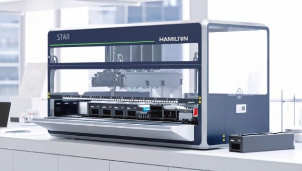 Imagen: La colaboración se centra en métodos de automatización verificados para los kits de preparación de bibliotecas SMART-Seq de Takara Bio USA en los sistemas de manipulación de líquidos Microlab STAR de Hamilton (fotografía cortesía de Hamilton Company)