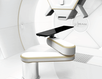 Imagen: Dentro de la sala de tratamiento del sistema de terapia de protones (Fotografía cortesía de Varian Medical Systems). Imagen: Dentro de la sala de tratamiento del sistema de terapia de protones (Fotografía cortesía de Varian Medical Systems).