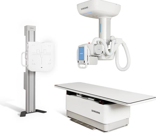 Imagen: El sistema GC70 DR, destinado a pacientes pediátricos y adultos (Fotografía cortesía de Samsung NeuroLogica).