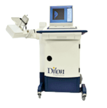Image: The Dilon molecular breast imaging detector is available in two sizes: the standard Dilon 6800: 15 x 20 cm, and the Dilon 6800 Acella: (20 x 25 cm. The technology allows imaging close to the chest wall, thereby minimizing dead space with a portable gantry eliminating the need for installation (Photo courtesy of Dilon). Image: The Dilon molecular breast imaging detector is available in two sizes: the standard Dilon 6800: 15 x 20 cm, and the Dilon 6800 Acella: (20 x 25 cm. The technology allows imaging close to the chest wall, thereby minimizing dead space with a portable gantry eliminating the need for installation (Photo courtesy of Dilon).