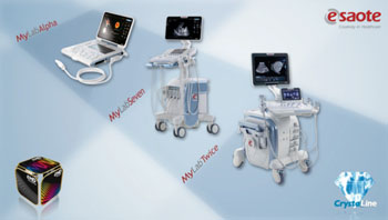 Image: Esaote’s CrystaLine range of ultrasound systems (Photo courtesy of Esaote). Image: Esaote’s CrystaLine range of ultrasound systems (Photo courtesy of Esaote).