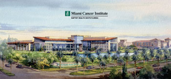 Image: Artist rendering of the Miami Cancer Institute (Photo courtesy of Baptist Health South Florida).