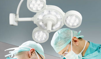 Image: The STARLED3 NX surgical lamp (ceiling mounted version) (Photo courtesy of ACEM).