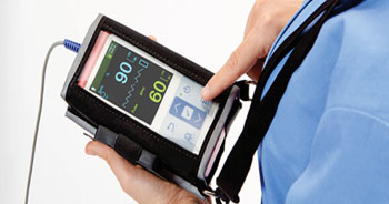 Image: The Nellcor PM10N portable SpO2 patient monitoring system (Photo courtesy of Covidien).