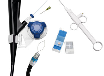 Image: The Captivator EMR system and components (Photo courtesy of Boston Scientific).