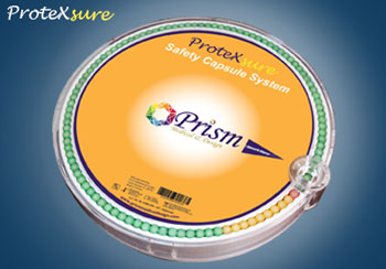 Image: The ProteXsure Safety Capsule System (Photo courtesy of Prism Medical & Design).