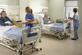 Image: The Sidhil IQ ICU bed has an X-Ray translucent backrest (Photo courtesy of Sidhil).