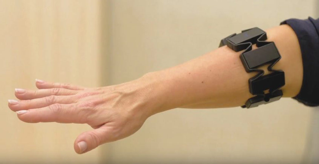 Image: The Myo armband helps diagnose vestibular disorders (Photo courtesy of KTU/LSMU).