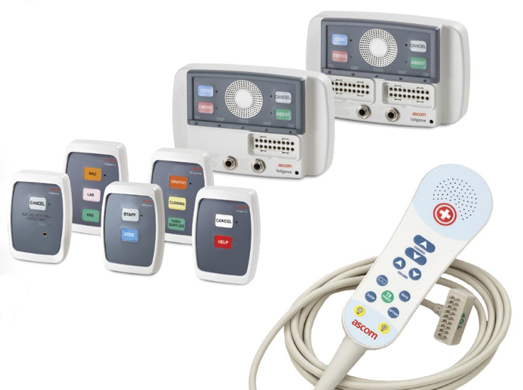 Image: The Telligence patient room devices (Photo courtesy of Ascom).