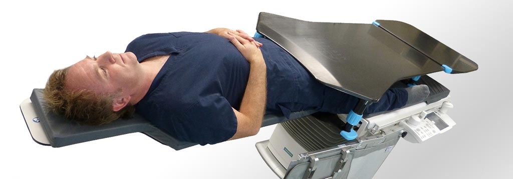 Image: A novel platform provides a stable environment for femoral PCI procedures (Photo courtesy of Adept Medical).