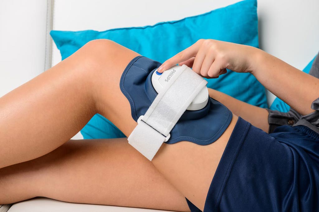 Image: A wearable device can treat mild psoriasis with blue light (Photo courtesy of Philips Healthcare).